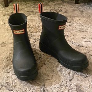 Dark green Hunter boots